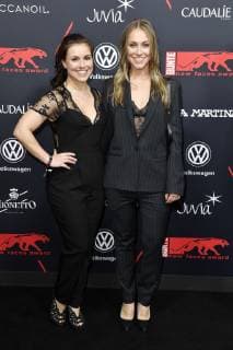 Sarah Tkotsch und Sina Tkotsch bei der Verleihung der Bunte New Faces Award Style 2018 im Spindler & Klatt. Berlin, 15.11.2018
