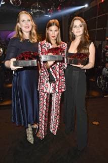 Lilly Ingenhoven, Nina Schwichtenberg und Ruby O. Fee bei der Verleihung der Bunte New Faces Award Style 2018 im Spindler & Klatt. Berlin, 15.11.2018