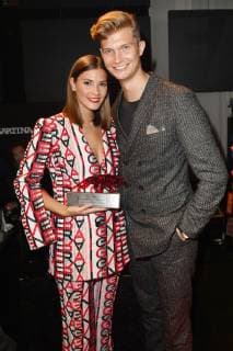 Nina Schwichtenberg mit Freund Patrick Kahlo bei der Verleihung der Bunte New Faces Award Style 2018 im Spindler & Klatt. Berlin, 15.11.2018