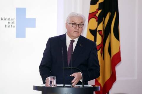 Frank-Walter Steinmeier bei der 20. Verleihung des Medienpreises Kinderrechte in der Einen Welt der Kindernothilfe im Schloss Bellevue. Berlin, 15.11.2018