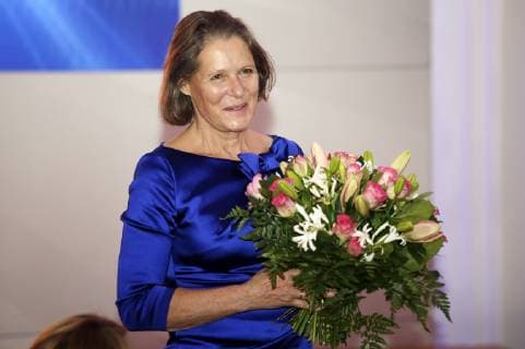 Christina Rau bei der 20. Verleihung des Medienpreises Kinderrechte in der Einen Welt der Kindernothilfe im Schloss Bellevue. Berlin, 15.11.2018