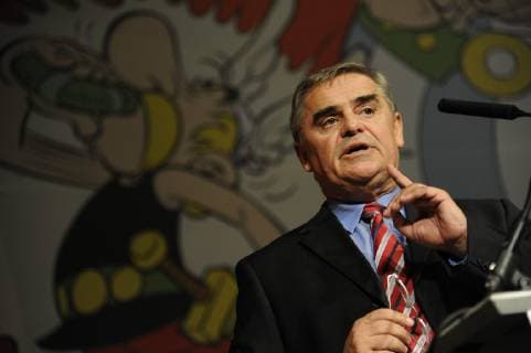 Die CDU Landtagsfraktion Saar feiert am Donnerstag (16.8.2012) im Weltkulturerbe Völklinger Hütte den 50. Geburtstag von Ministerpräsidentin Annegret Kramp-Karrenbauer. Hier spricht Ex-Ministerpräsident und Bundesverfassungsrichter Peter Müller. *** The CDU Parliamentary Group Saar celebrates the 50th birthday of Prime Minister Annegret Kramp Karrenbauer on Thursday 16 8 2012 at the World Cultural Heritage Site Völklinger Hütte Ex Prime Minister and Federal Constitutional Judge Peter Müller speaks here