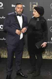 Kida Khodr Ramadan mit Ehefrau Meryem Ramadan bei der 70. Bambi-Verleihung 2018 im Stage Theater am Potsdamer Platz. Berlin, 16.11.2018