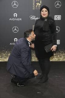 Kida Khodr Ramadan mit Ehefrau Meryem Ramadan bei der 70. Bambi-Verleihung 2018 im Stage Theater am Potsdamer Platz. Berlin, 16.11.2018