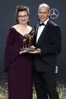 Markus Behrendt und Christine Wagner-Behrendt bei der 70. Bambi-Verleihung 2018 im Stage Theater am Potsdamer Platz. Berlin, 16.11.2018