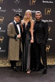 Armin Morbach, Toni Garrn und Nik Xhelilaj bei der Verleihung Bambi 2018 am 16.11.2018 in Berlin Bambi 2018 Verleihung in Berlin
