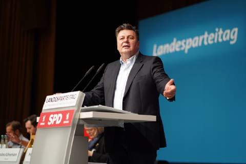 17.11.2018,Berlin,Deutschland,GER, Landesparteitag der Berliner SPD, Andreas Geisel *** 17 11 2018 Berlin Germany GER State Party Conference of the Berlin SPD Andreas Geisel