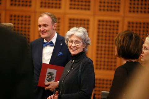 Verleihung: Toleranzringe u. Schulpreis Toleranz macht Schule 2018 im Wallraf-Richartz-Museum Hedwig Neven Dumont 16.11.2018