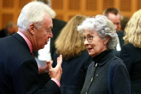 Verleihung: Toleranzringe u. Schulpreis Toleranz macht Schule 2018 im Wallraf-Richartz-Museum rechts: Hedwig Neven Dumont 16.11.2018