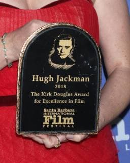 LOS ANGELES - NOV 19: Hugh Jackman s Kirk Douglas Award at the SBIFF Kirk Douglas Award Honoring Hugh Jackman at the RItz Carlton Bacara on November 19, 2018 in Santa Barbara, CA  Copyright: xHutchinsxPhotox xIPAx xHutchinsxPhotox