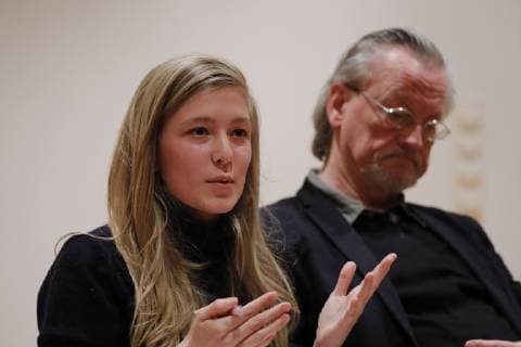 Ann-Kathrin Zierau, Prof. Dr. Peter Brandt, Deutschland, Berlin, Willy-Brandt- Haus, Buchvorstellung Geschichte des SDS , 20.11.2018