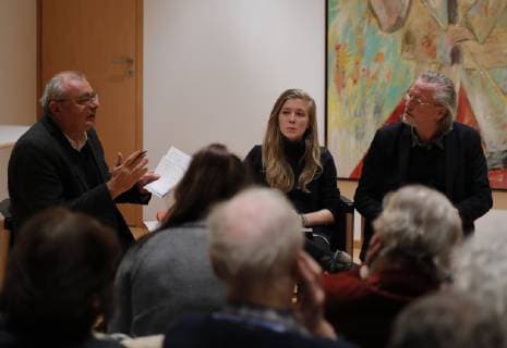 Klaus-Juergen Scherer, Ann-Kathrin Zierau, Prof. Dr. Peter Brandt, Deutschland, Berlin, Willy-Brandt- Haus, Buchvorstellung Geschichte des SDS , 20.11.2018