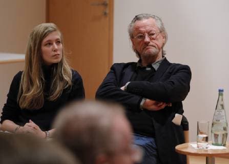 Ann-Kathrin Zierau, Prof. Dr. Peter Brandt, Deutschland, Berlin, Willy-Brandt- Haus, Buchvorstellung Geschichte des SDS , 20.11.2018