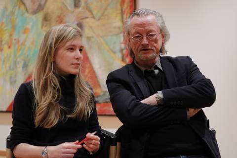 Ann-Kathrin Zierau, Prof. Dr. Peter Brandt, Deutschland, Berlin, Willy-Brandt- Haus, Buchvorstellung Geschichte des SDS , 20.11.2018
