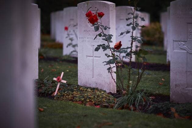 Volkstrauertag am 14. November Tag des Friedhofs am 19. September DEUTSCHLAND, HAMBURG, 25.11.2018 Friedhof Ohlsdorf Commonwealth Kriegsgräber, Hamburg Cemetery. *** GERMANY HAMBURG 25 11 2018 Ohlsdorf Cemetery Commonwealth War Graves Hamburg Cemetery