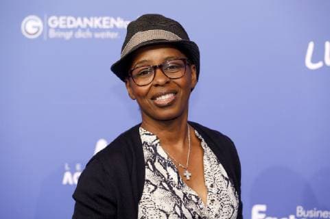 Shary Reeves bei der Verleihung vom Meinungsmacher-Preis Die Blaue Zunge im Rahmen der Gedanken tanken Rednernacht in der Lanxess Arena. Köln, 24.11.2018