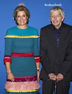 Niederlande, Reinbert de Leeuw erhält Kulturpreis von Königin Maxima in Amsterdam 26-11-2018 Amsterdam Queen Maxima presenting the Prince Bernhard Cultuurfonds award, 150.000 euro, to Reinbert de Leeuw at the Muziekgebouw aan ’t IJ in Amsterdam.  Copyright: xPPEx