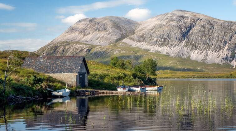 Loch Stack, Achfary, Highland, Scotland, United Kingdom, Europe Copyright: KarenxDeakin 1216-345