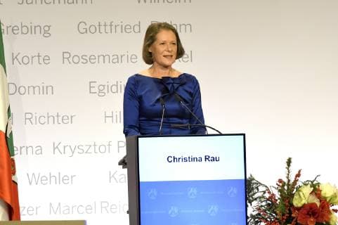 Cristina Rau bei der Verleihung des Staatspreises NRW im Gürzenich. Köln, 27.11.2018