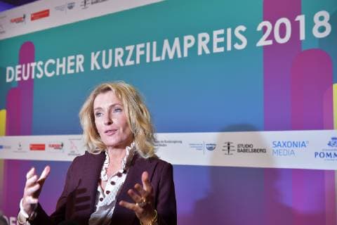 Verleihung Deutscher Kurzfilmpreis 2018 Maria Furtwaengler Verleihung 62, Deutscher Kurzfilmpreis 2018 im Waschhaus Arena Potsdam. am 28.11.2018