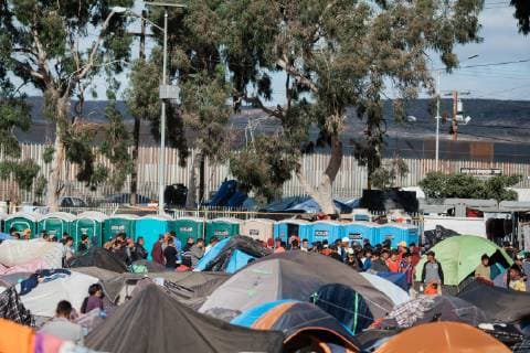 Benito Juarez shelter is housing more than 5,800 migrants in Tijuana, Mexico on November 28, 2018.  TIJ20181128216 ARIANAxDREHSLER