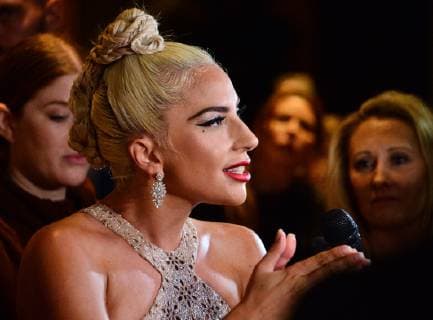 Singer and actress Lady Gaga arrives for the 32nd annual American Cinematheque Awards annual gala honoring actor Bradley Cooper at the Beverly Hilton Hotel in Beverly Hills, California on November 29, 2018. Cooper was honored as an extraordinary artist in the entertainment industry currently making a significant contribution to the art of the moving picture.  LAP2018112915 JIMxRUYMEN