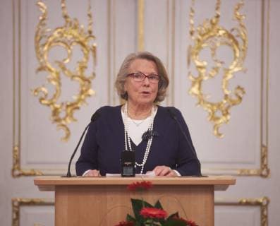 Ingrid Seinsch, Stiftung Erinnerung, Rede, Verleihung Marion-Samuel-Preis 2018 der Stiftung Erinnerung an die Dokumentarfilmgruppe Rothenburg ob der Tauber; Regierung von Schwaben, Rokoko-Saal, 29.11.2018, Verleihung Marion-Samuel-Preis 2018 der Stiftung Erinnerung an die Dokumentarfilmgruppe Rothenburg ob der Tauber