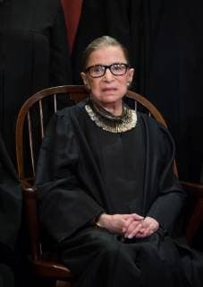 Supreme Court Associate Justice Ruth Bader Ginsburg poses during the official Supreme Court group portrait at the Supreme Court on November 30, 2018 in Washington, D.C.  WAP20181130314 KEVINxDIETSCH