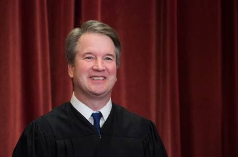 Supreme Court Associate Justice Brett M. Kavanaugh poses during the official Supreme Court group portrait at the Supreme Court on November 30, 2018 in Washington, D.C.  WAP20181130317 KEVINxDIETSCH