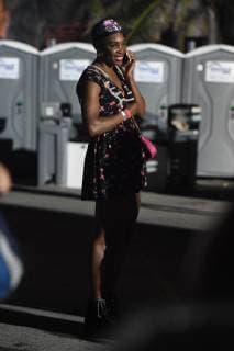 FORT LAUDERDALE FL - DECEMBER 02: Venus Williams is seen in the photo pit watching Live perform during the Riptide Music Festival at Fort Lauderdale Beach on December 2, 2018 in Fort Lauderdale, Florida. Copyright: xmpi04x