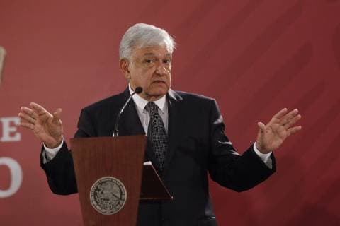 News Bilder des Tages Mexiko, Andres Manuel Lopez Obrador Pressekonferenz Mexico s President, Andres Manuel Lopez Obrador, speaks during a press conference after a meeting with the Security Cabinet in Mexico City, Mexico, on 3 December 2018. Lopez Obrador explain that he wants to looking for an agreement with USA and Canada to invest in Central America and face the migratory phenomenon. Lopez Obrador looks for an agreement with USA and Canada to invest in Central America !ACHTUNG: NUR REDAKTIONELLE NUTZUNG!  Copyright: xSashenkaxGutierrezx AME4944 20181203-636794515303166593