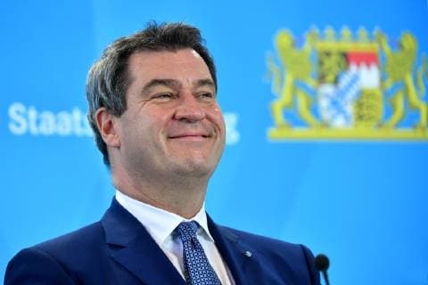 Markus SOEDER (Ministerpraesident Bayern), Einzelbild,angeschnittenes Einzelmotiv,Portraet,Portrait,Porträt. Pressekonferenz der Bayerischen Staatsregierung in der Staatskanzlei in Muenchen am 09.10.2018, *** Markus SOEDER State Premier Bavaria single image cut single motif portrait portrait press conference of the Bavarian State Government in the State Chancellery in Munich on 09 10 2018