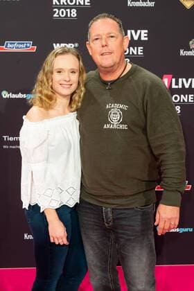 Bochum, Germany 06.12.2018, 1Live Krone 2018, Torsten Heim 8Toto) mit Tochter Sophia auf dem Roten Teppich der 1Live Krone ( DeFodi001