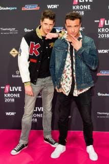 Bochum, Germany 06.12.2018, 1Live Krone 2018, SDP, Vincent Stein und Dag-Alexis Kopplin auf dem Roten Teppich der 1Live Krone ( DeFodi001