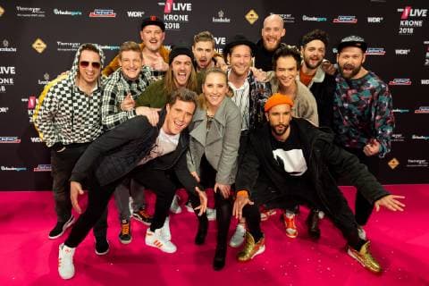 Bochum, Germany 06.12.2018, 1Live Krone 2018, Querbeat auf dem Roten Teppich der 1Live Krone ( DeFodi001