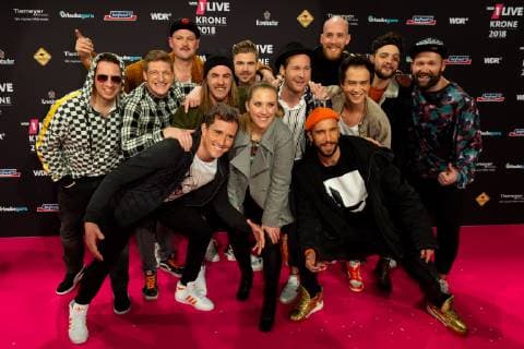 Bochum, Germany 06.12.2018, 1Live Krone 2018, Querbeat auf dem Roten Teppich der 1Live Krone ( DeFodi001