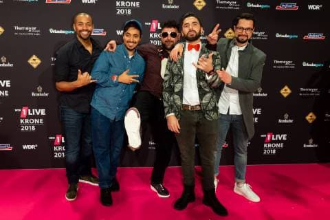 Bochum, Germany 06.12.2018, 1Live Krone 2018, RebellComedy auf dem Roten Teppich der 1Live Krone ( DeFodi001
