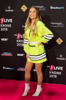 Bochum, Germany 06.12.2018, 1Live Krone 2018, Dagmara Nicole Ochmanczyk (Dagi Bee) auf dem Roten Teppich der 1Live Krone ( DeFodi001