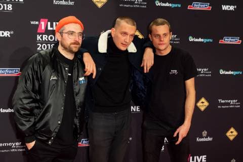 Bochum, Germany 06.12.2018, 1Live Krone 2018, Kraftklub auf dem Roten Teppich der 1Live Krone ( DeFodi001