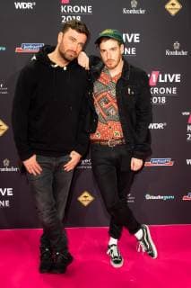 Bochum, Germany 06.12.2018, 1Live Krone 2018, Marteria und Casper auf dem Roten Teppich der 1Live Krone ( DeFodi001