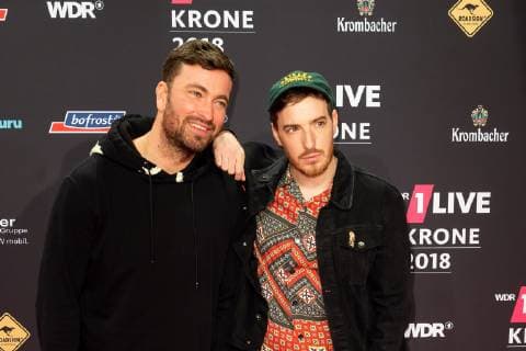 Bochum, Germany 06.12.2018, 1Live Krone 2018, Marteria und Casper auf dem Roten Teppich der 1Live Krone ( DeFodi001