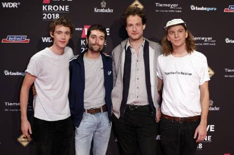 AnnenMayKantereit bei der 19. Verleihung der 1Live Krone 2018 in der Jahrhunderthalle. Bochum, 06.12.2018