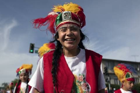 December 9, 2018 - Los Angeles, California, United States - People take part in the 87th Annual Procession and Mass in honor of Our Lady of Guadalupe in Los Angeles, California on December 9, 2018. The Catholic procession is the oldest religious procession in Los Angeles and celebrates the apparition of the Virgin Mary in Mexico in 1531. Los Angeles United States - ZUMAn230 20181209_zaa_n230_555 Copyright: xRonenxTivonyx