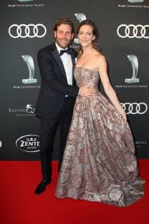 Philipp Greffenius mit Ehefrau Evelyn, Audi Generation Award 2018 im Hotel Bayerischer Hof in Muenchen am 11.12.2018