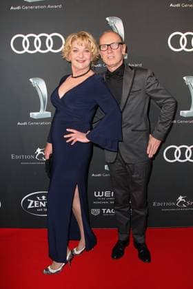Saskia Vester Floerke mit Ehemann Robbie Floerke. Audi Generation Award 2018 im Hotel Bayerischer Hof in Muenchen am 11.12.2018