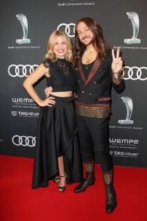 Susan Sideropoulos und Riccardo Simonetti, Audi Generation Award 2018 im Hotel Bayerischer Hof in Muenchen am 11.12.2018