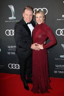 Axel Kahn mit Freundin Sarah Kaeckel, Audi Generation Award 2018 im Hotel Bayerischer Hof in Muenchen am 11.12.2018
