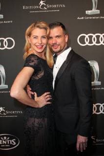Giulia Siegel mit Freund Ludwig Heer, Audi Generation Award 2018 im Hotel Bayerischer Hof in Muenchen am 11.12.2018