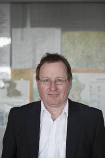 Jens-Holger Kirchner (Bündnis90 Grüne, Baustadtrat Pankow) in seinem Büro, Personen, Politik, Politiker, Mann, Porträt, Fotoshooting, Europa, Deutschland, Berlin,