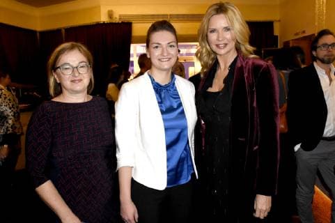 Dorothee Erpenstein, Judith Gerlach und Veronica Ferres bei der Preiserleihung Drehort des Jahres 2018 im Gloria Palast. München, 13.12.2018
